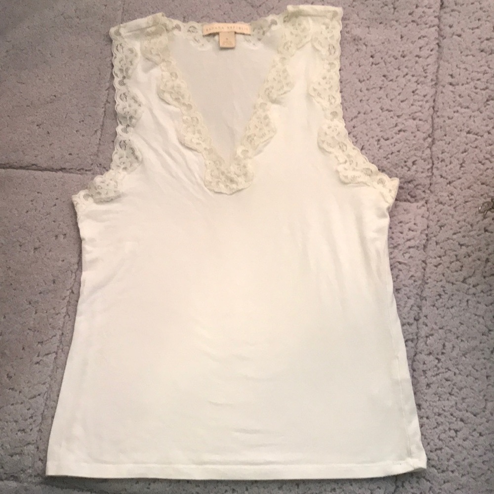 BANANA REPUBLIC Tank top with lace accents